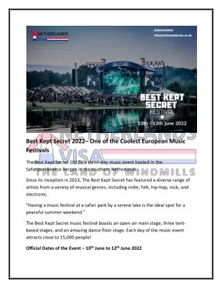Best Kept Secret 2022- one-of-the-coolest-european-music-festivals