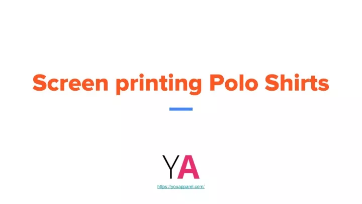 screen printing polo shirts