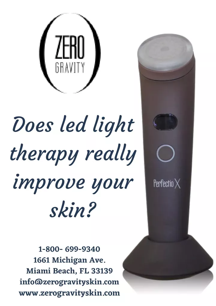 does led light therapy really improve your skin