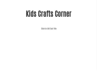 Kids Crafts Corner