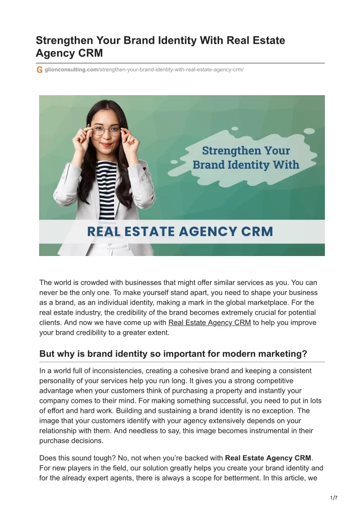 strengthen your brand identity with real estate