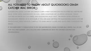 all you need to know about quickbooks crash catcher mac error