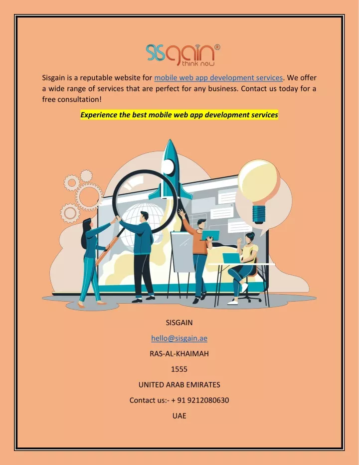 PPT - Experience the best mobile web app development services ...