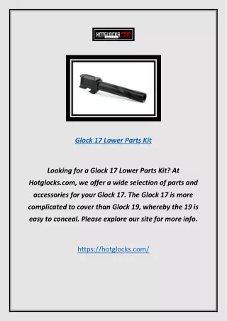 glock 17 lower parts kit