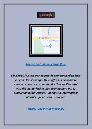 Agence de communication Paris Val d’Europe