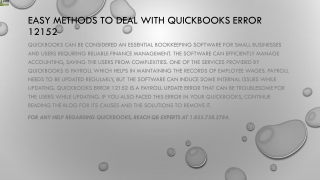 easy methods to deal with quickbooks error 12152