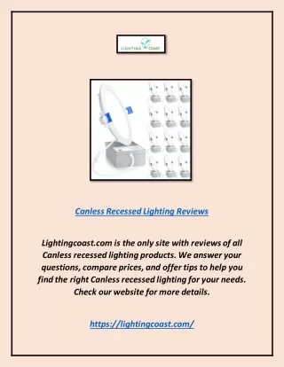 Canless Recessed Lighting Reviews | Lightingcoast.com