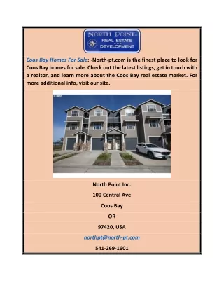 Coos Bay Homes For Sale | North-pt.com