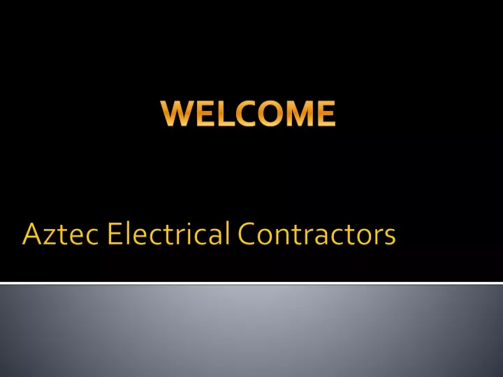 aztec electrical contractors