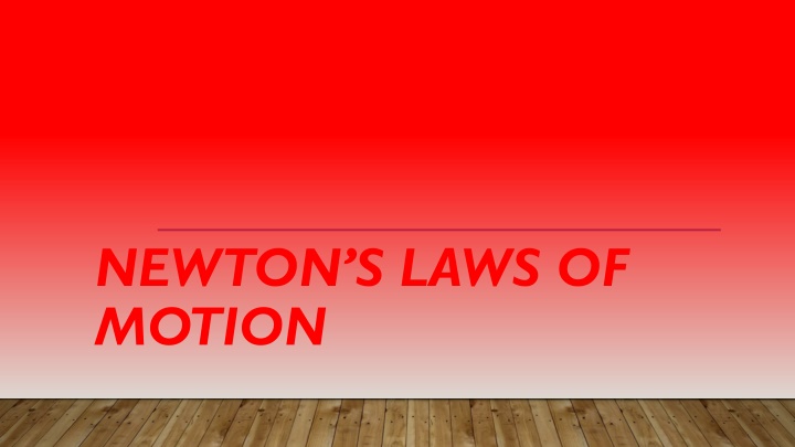 newton s laws of motion