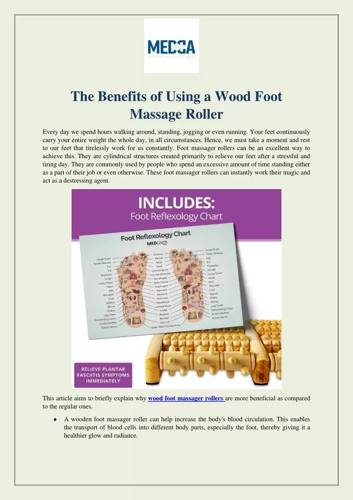 the benefits of using a wood foot massage roller