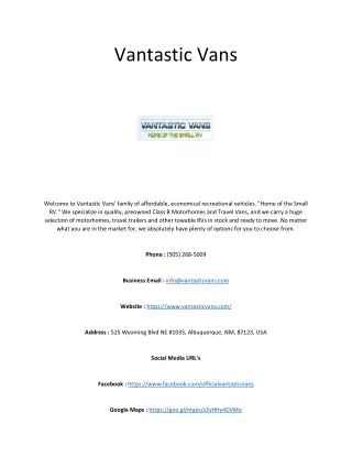 vantastic vans
