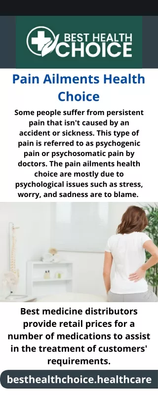 Pain Ailments Health Choice