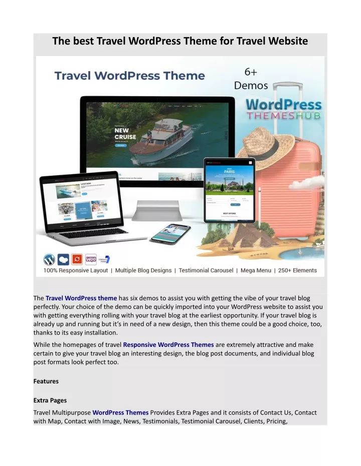 the best travel wordpress theme for travel website