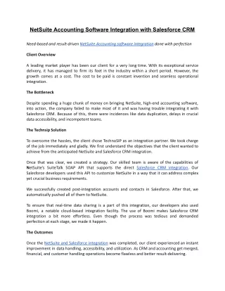 netsuite accounting software integration with