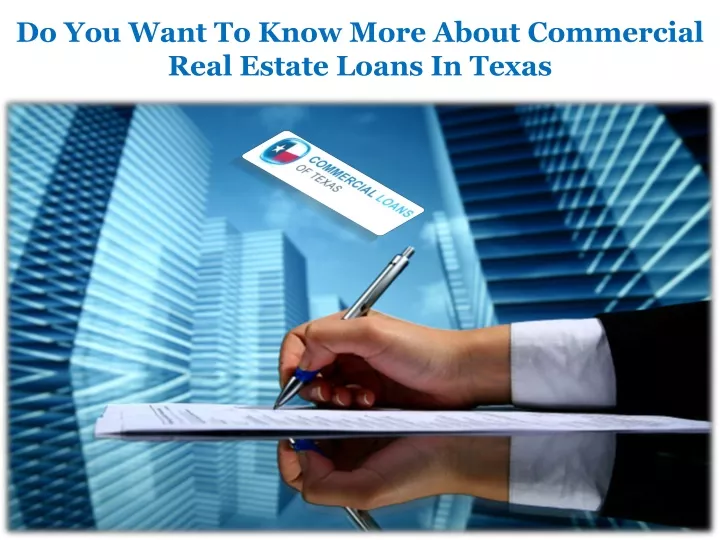 do you want to know more about commercial real