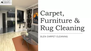Carpet, Furniture & Rug Cleaning - Olen Carpet Cleaning