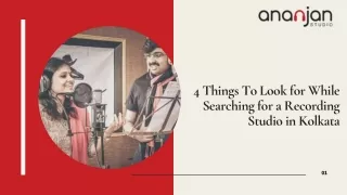 4 Things To Look for While Searching for a Recording Studio in Kolkata
