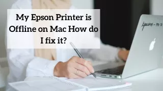 my epson printer is offline on mac how do i fix it