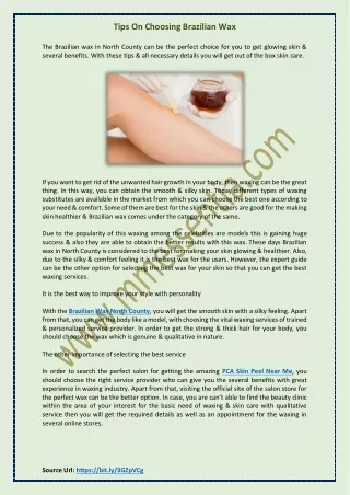 tips on choosing brazilian wax