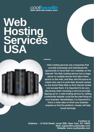 web hosting services usa