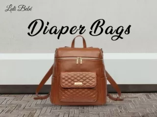 Benefits Of Using Diaper Bags