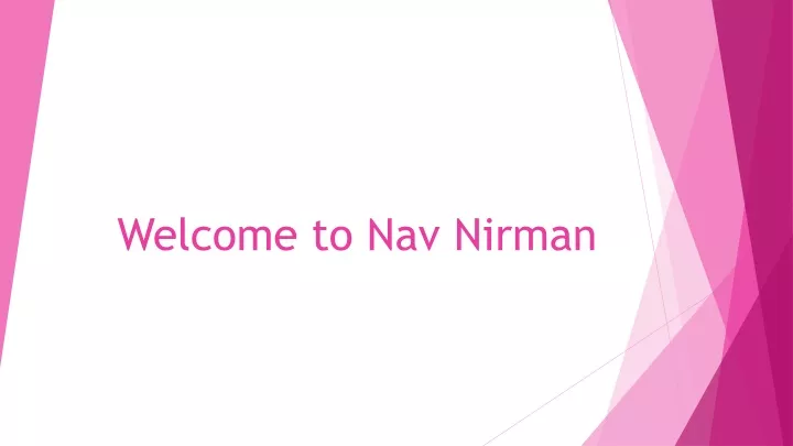 welcome to nav nirman