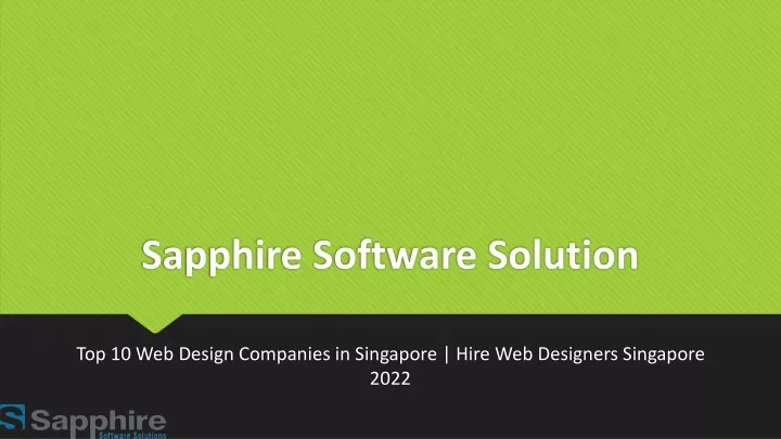 sapphire software solution