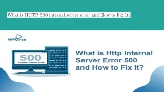 what is http 500 internal server error