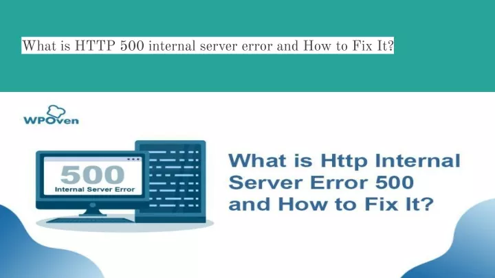 what is http 500 internal server error