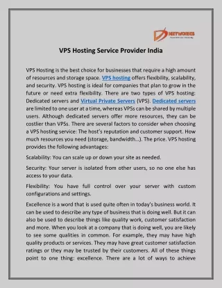 vps hosting service provider india