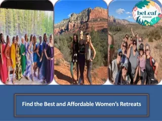 Find the Best and Affordable Women’s Retreats