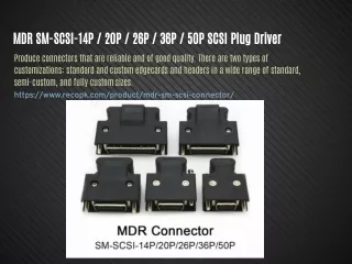 mdr sm scsi 14p 20p 26p 36p 50p scsi plug driver