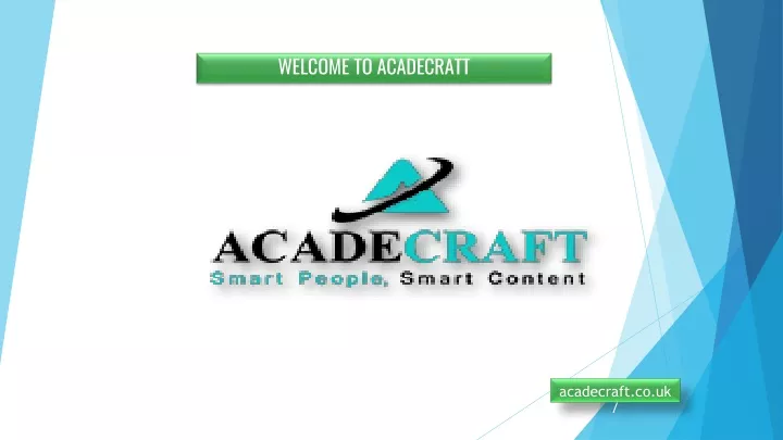 welcome to acadecratt