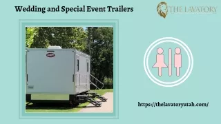 Luxury Restroom Trailer Utah