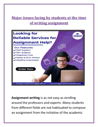 Major issues facing by students at the time of writing assignment.edited (1)