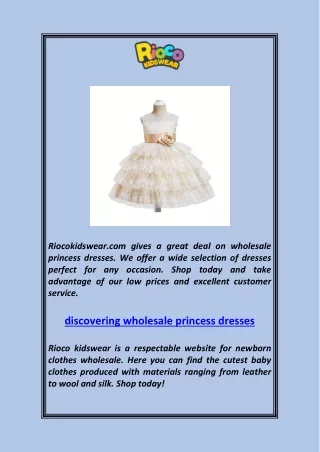 riocokidswear com gives a great deal on wholesale