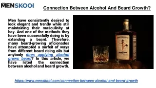 connection between alcohol and beard growth