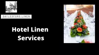 Hotel Linen Services