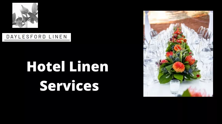 hotel linen services