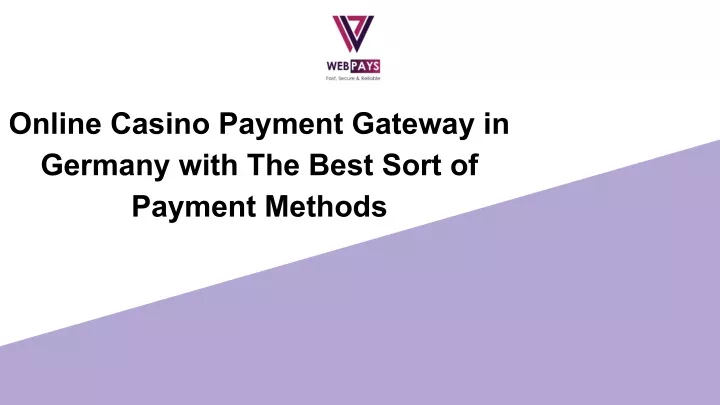 online casino payment gateway in germany with