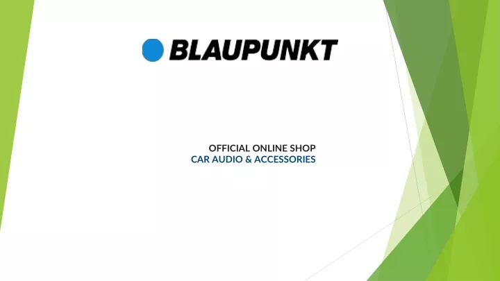 official online shop car audio accessories