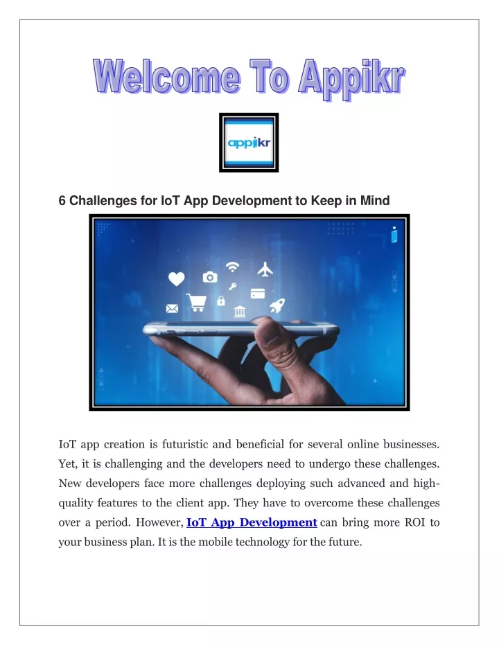6 challenges for iot app development to keep