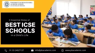 3 Essential Roles of Best ICSE Schools in a Child’s Life