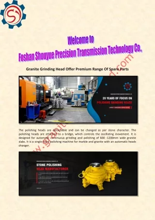 Granite Polishing Head & Polishing Head