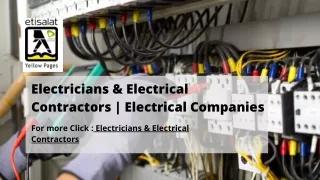 Electricians & Electrical Contractors  Electrical Companies (4)