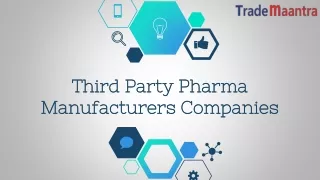 Third Party Pharma Manufacturers Companies | Trade Maantra