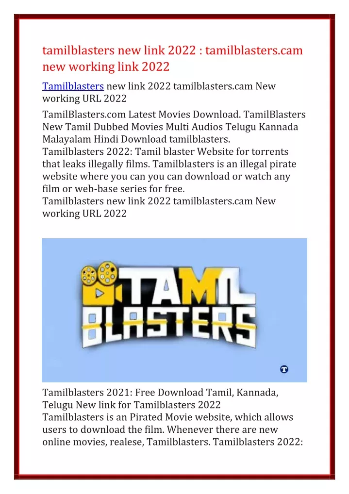 tamilblasters new link 2022 tamilblasters