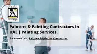 Painters & Painting Contractors in UAE | Painting Services