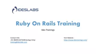 ruby on rails training